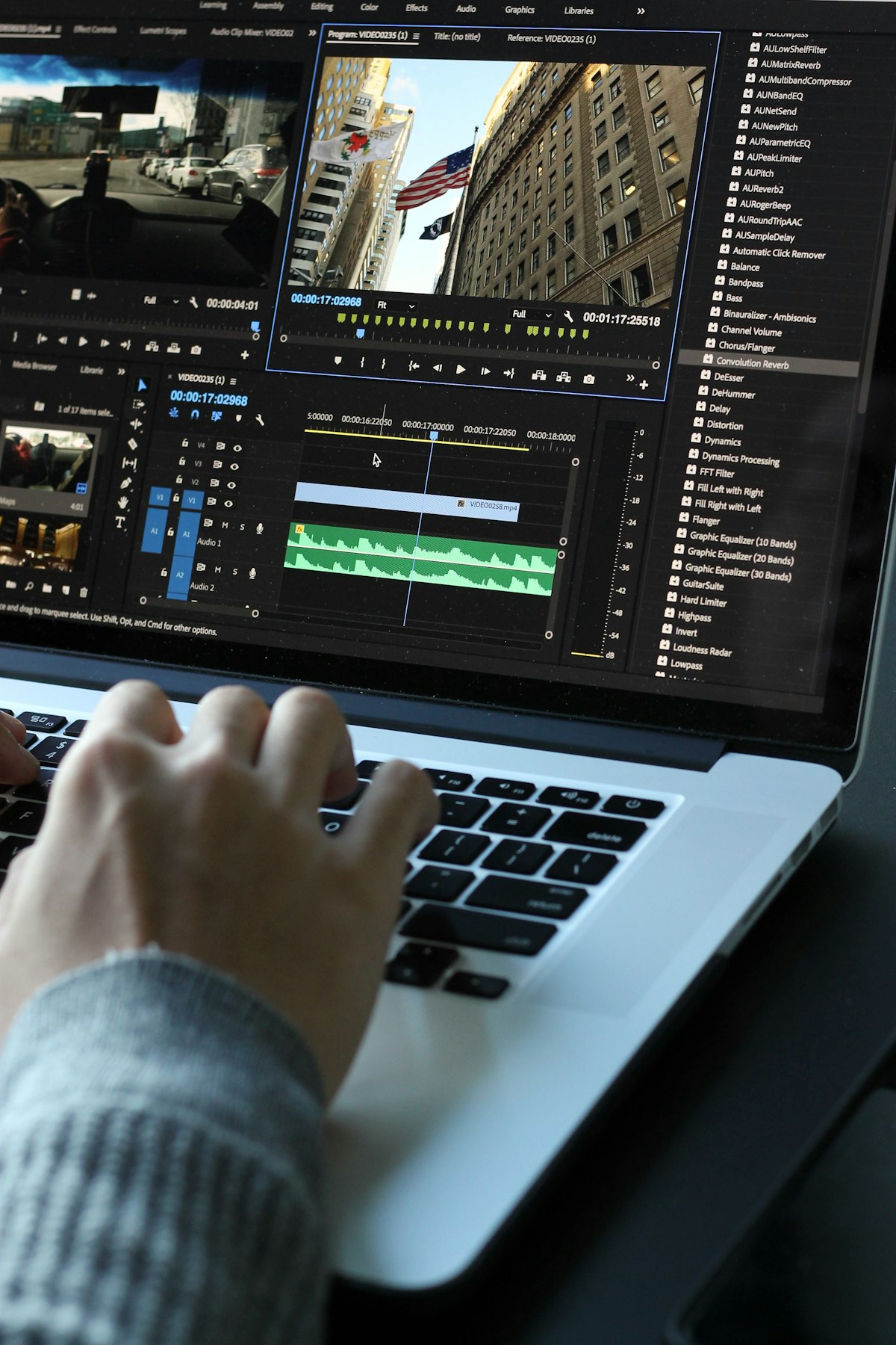 Video editing software on MacBook Pro